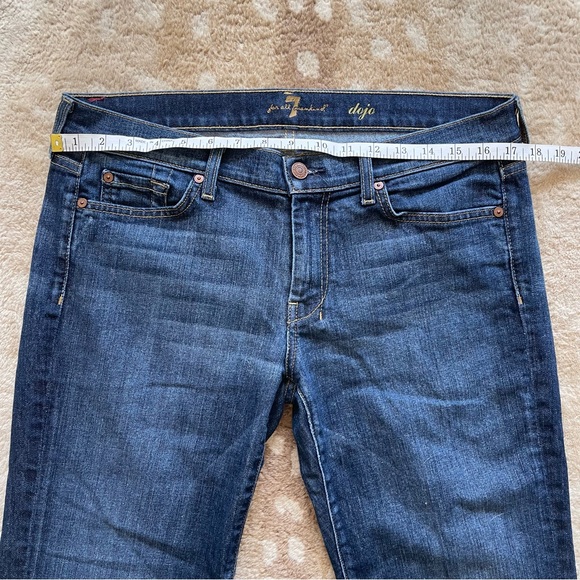 7 For All Mankind B(air) Dojo Mid Rise Flare Jeans In Authentic Fate Size 31 - Picture 3 of 15